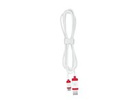 CHERRY - USB-kabel - USB (han) til 24 pin USB-C (han) - USB 2.0 - 1.5 m - flettet kabel - hvid JA-0600-0