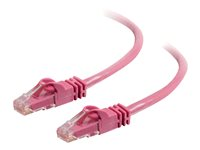 C2G Cat6 Booted Unshielded (UTP) Network Patch Cable - Patchkabel - RJ-45 (han) til RJ-45 (han) - 3 m - UTP - CAT 6 - formet, knastfri, strenget - pink 83591