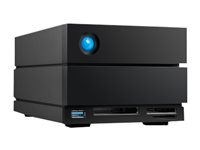 LaCie 2big Dock STLG20000400 - Harddisk-array - 20 TB - 2 bays (SATA-600) - HDD 10 TB x 2 - Thunderbolt 4, USB 3.2 Gen 2 (ekstern) - med 5 års Rescue Data Recovery Service Plan STLG20000400
