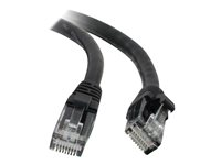 C2G Cat5e Booted Unshielded (UTP) Network Patch Cable - Patchkabel - RJ-45 (han) til RJ-45 (han) - 5 m - UTP - CAT 5e - formet, knastfri, strenget - sort 83185