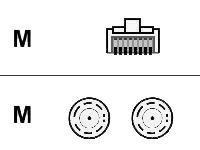 Cisco - Netværkskabel - RJ-45 (han) til BNC (han) - STP CAB-E1-RJ45BNC=
