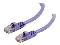C2G Cat5e Booted Unshielded (UTP) Network Patch Cable - Patchkabel - RJ-45 (han) til RJ-45 (han) - 10 m - UTP - CAT 5e - formet, knastfri, strenget - lilla 83665