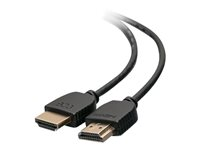 C2G 3ft 4K HDMI Cable - Ultra Flexible Cable with Low Profile Connectors - HDMI-kabel - HDMI han til HDMI han - 91.4 cm - dobbelt afskærmet - sort 41363