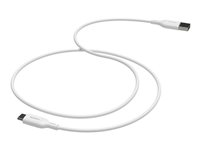 mophie essentials - USB-kabel - USB (han) til 24 pin USB-C (han) - 1 m - USB Fast Charge (15W) - hvid 409913175
