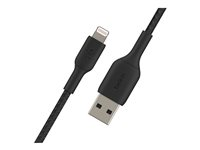 Belkin BoostCharge - Lightning-kabel - Lightning han til USB han - 15 cm - sort CAA002BT0MBK