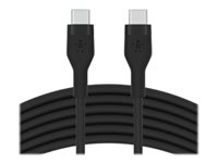 Belkin BoostCharge - USB-kabel - 24 pin USB-C (han) til 24 pin USB-C (han) - 3 m - sort CAB009BT3MBK
