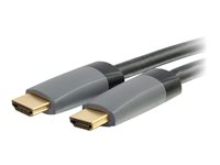 C2G 10m (32.8ft) HDMI Cable with Ethernet - High Speed In-Wall Rated - M/M - HDMI-kabel med Ethernet - HDMI han til HDMI han - 10 m - afskærmet - sort 42526