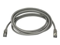 StarTech.com 3m CAT6A Ethernet Cable, 10 Gigabit Shielded Snagless RJ45 100W PoE Patch Cord, CAT 6A 10GbE STP Network Cable w/Strain Relief, Grey, Fluke Tested/UL Certified Wiring/TIA - Category 6A - 26AWG (6ASPAT3MGR) - Patchkabel - RJ-45 (han) til RJ-45 (han) - 3 m - STP - CAT 6a - knastfri - grå 6ASPAT3MGR