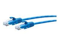C2G 15ft (4.5m) Cat6a Snagless Unshielded (UTP) Slim Ethernet Network Patch Cable - Blue - Patchkabel - RJ-45 (han) til RJ-45 (han) - 4.5 m - 4.8 mm - UTP - CAT 6a - formet, knastfri - blå C2G30136