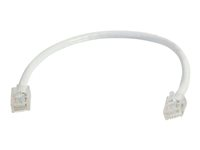 C2G Cat5e Non-Booted Unshielded (UTP) Network Patch Cable - Patchkabel - RJ-45 (han) til RJ-45 (han) - 0.5 m - UTP - CAT 5e - strenget, uniboot - hvid 83120