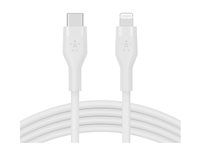 Belkin BOOST CHARGE - Lightning-kabel - 24 pin USB-C han til Lightning han - 1 m - hvid CAA009BT1MWH