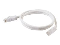 C2G Cat6 Booted Unshielded (UTP) Network Patch Cable - Patchkabel - RJ-45 (han) til RJ-45 (han) - 1.5 m - UTP - CAT 6 - formet, knastfri, strenget - hvid 83487