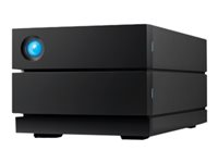 LaCie 2big RAID STHJ28000800 - Harddisk-array - 28 TB - 2 bays - HDD 14 TB x 2 - USB 3.1 Gen 2 (ekstern) - med 5 års Rescue Data Recovery Service Plan STHJ28000800