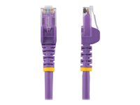 StarTech.com 1m CAT6 Ethernet Cable, 10 Gigabit Snagless RJ45 650MHz 100W PoE Patch Cord, CAT 6 10GbE UTP Network Cable w/Strain Relief, Purple, Fluke Tested/Wiring is UL Certified/TIA - Category 6 - 24AWG (N6PATC1MPL) - Netværkskabel - RJ-45 (han) til RJ-45 (han) - 1 m - UTP - CAT 6 - knastfri, strenget - lilla N6PATC1MPL
