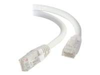 C2G Cat5e Booted Unshielded (UTP) Network Patch Cable - Patchkabel - RJ-45 (han) til RJ-45 (han) - 1.5 m - UTP - CAT 5e - formet, knastfri, strenget - hvid 83262