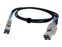 QNAP CAB-SAS10M-8644 - SAS eksternt kabel - SAS 12Gbit/s - 36 pin 4x Mini SAS HD (SFF-8644) (han) til 36 pin 4x Mini SAS HD (SFF-8644) (han) - 1 m - sort - for QNAP QXP-1620S-B3616W CAB-SAS10M-8644