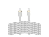 Belkin BOOST CHARGE - Lightning-kabel - 24 pin USB-C han til Lightning han - 3 m - hvid CAA011BT3MWH