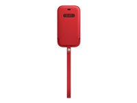 Apple - (PRODUCT) RED - beskyttende ærme til mobiltelefon - med MagSafe - læder - rød - for iPhone 12 mini MHMR3ZM/A