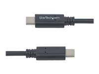 StarTech.com 1m / 3.3ft USB C to USB C Cable - USB 2.0 Type C Cable - M/M - USB-IF Certified - USB C Charging Cable - USB 2.0 (USB2CC1M) - USB-kabel - 24 pin USB-C (han) til 24 pin USB-C (han) - USB 2.0 - 1 m - sort - for P/N: DKT30CHD, HB30C1A1CPD, HB30C3A1CFBW, PEXUS313AC2V USB2CC1M