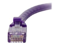 C2G Cat5e Booted Unshielded (UTP) Network Patch Cable - Patchkabel - RJ-45 (han) til RJ-45 (han) - 1 m - UTP - CAT 5e - formet, knastfri, strenget - lilla 83659