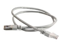 C2G Cat5e Booted Shielded (STP) Network Patch Cable - Patchkabel - RJ-45 (han) til RJ-45 (han) - 100 m - STP - CAT 5e - formet - grå 83760