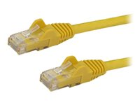 StarTech.com 2m CAT6 Ethernet Cable, 10 Gigabit Snagless RJ45 650MHz 100W PoE Patch Cord, CAT 6 10GbE UTP Network Cable w/Strain Relief, Yellow, Fluke Tested/Wiring is UL Certified/TIA - Category 6 - 24AWG (N6PATC2MYL) - Patchkabel - RJ-45 (han) til RJ-45 (han) - 2 m - UTP - CAT 6 - knastfri - gul N6PATC2MYL