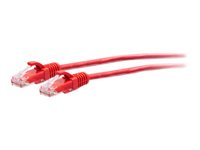 C2G 15ft (4.5m) Cat6a Snagless Unshielded (UTP) Slim Ethernet Network Patch Cable - Red - Patchkabel - RJ-45 (han) til RJ-45 (han) - 4.5 m - 4.8 mm - UTP - CAT 6a - formet, knastfri - rød C2G30165
