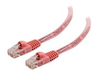 C2G Cat5e Booted Unshielded (UTP) Network Patch Cable - Patchkabel - RJ-45 (han) til RJ-45 (han) - 10 m - UTP - CAT 5e - formet, knastfri, strenget - pink 83623