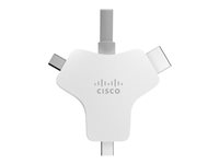 Cisco Multi-head - Video / audio / data kabel - HDMI han til HDMI, Mini DisplayPort, 24 pin USB-C han - 9 m - for Webex Room Kit Mini - No Encryption and No Radio, Room Kit Pro CAB-HDMI-MUL4K-9M=
