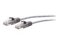C2G 12ft (3.6m) Cat6a Snagless Unshielded (UTP) Slim Ethernet Network Patch Cable - Gray - Patchkabel - RJ-45 (han) til RJ-45 (han) - 3.6 m - 4.8 mm - UTP - CAT 6a - formet, knastfri - grå C2G30121