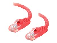 C2G Cat5e Booted Unshielded (UTP) Network Patch Cable - Patchkabel - RJ-45 (han) til RJ-45 (han) - 10 m - UTP - CAT 5e - formet, knastfri, strenget - rød 83227