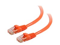 C2G Cat5e Booted Unshielded (UTP) Network Patch Cable - Patchkabel - RJ-45 (han) til RJ-45 (han) - 10 m - UTP - CAT 5e - formet, knastfri, strenget - orange 83609