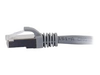 C2G Cat6a Booted Shielded (STP) Network Patch Cable - Patchkabel - RJ-45 (han) til RJ-45 (han) - 30 m - STP - CAT 6a - formet, knastfri, strenget - grå 89925