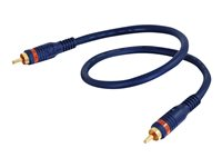 C2G Velocity - Digital lydkabel (koaksial) - RCA han til RCA han - 50 cm - tredobbet afskærmet koaksialkabel 80262