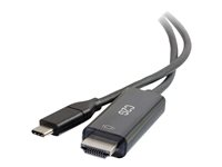 C2G 3ft USB C to HDMI Cable - USB C to HDMI Adapter Cable - 4K 60Hz - M/M - HDMI-kabel - 24 pin USB-C han til HDMI han - 91.4 cm 26888