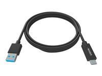 Vision Professional - USB-kabel - 24 pin USB-C (han) til USB Type A (han) - USB 3.0 - 3 A - sort TC 1MUSBCA/BL