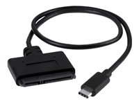 StarTech.com USB C to SATA Adapter - External Hard Drive Connector for 2.5'' SATA Drives - SATA SSD / HDD to USB C Cable (USB31CSAT3CB) - Lagringskontrol - 2.5", 3.5" - SATA 6Gb/s - USB 3.1 (Gen 2) - sort USB31CSAT3CB