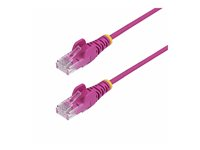 StarTech.com 2m Pink Slim CAT6 Ethernet Cable, Snagless, 28AWG, LSZH - Patchkabel - RJ-45 (han) til RJ-45 (han) - 2 m - 3.6 mm - UTP - CAT 5/5e/6 - IEEE 802.3bt - knastfri, halogenfri - pink N6PAT200CMPKS