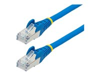 StarTech.com 1.5m CAT6a Ethernet Cable - Blue - Low Smoke Zero Halogen (LSZH) - 10GbE 500MHz 100W PoE++ Snagless RJ-45 w/Strain Reliefs S/FTP Network Patch Cord - Patchkabel - RJ-45 (han) til RJ-45 (han) - 1.5 m - S/FTP - CAT 6a - IEEE 802.3bt - knastfri, strenget, formet, halogenfri - blå NLBL-150-CAT6A-PATCH