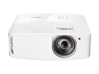 Optoma 4K400STx - DLP-projektor - 3D - 4000 lumen - 3840 x 2160 - 16:9 - 4K - kort kast fikseret objektiv E9PV7KJ01EZ2