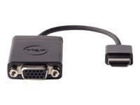 Dell - Videoadapter - HDMI han til HD-15 (VGA) hun - sort DAUBNBC084