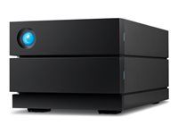 LaCie 2big RAID STHJ48000800 - Harddisk-array - 48 TB - 2 bays (SATA-600) - HDD 24 TB x 2 - USB 3.2 Gen 2 (ekstern) - med 5 års Rescue Data Recovery Service Plan STHJ48000800