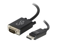C2G 1m DisplayPort to VGA Adapter Cable - DP to VGA - Black - DisplayPort kabel - DisplayPort (han) til HD-15 (VGA) (han) - 1 m - sort 84331