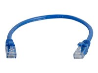 C2G Cat6 Booted Unshielded (UTP) Network Patch Cable - Patchkabel - RJ-45 (han) til RJ-45 (han) - 30 cm - UTP - CAT 6 - formet, knastfri, strenget - blå 83384