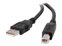 C2G 9.8ft USB A to USB B Cable - USB A to B Cable - USB 2.0 - Black - M/M - USB-kabel - USB (han) til USB Type B (han) - USB 2.0 - 3 m - sort 28103
