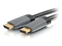 C2G 10ft 4K HDMI Cable with Ethernet - High Speed - In-Wall CL-2 Rated - HDMI-kabel med Ethernet - HDMI han til HDMI han - 3.05 m - afskærmet - sort - 4K support 50628