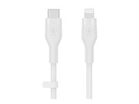 Belkin BOOST CHARGE - Lightning-kabel - 24 pin USB-C han til Lightning han - 1 m - hvid CAA009BT1MWH