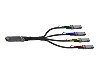 NVIDIA LinkX - 800GBase-CU til 200GBase-CU direkte påsætning-opdelerkabel - OSFP til QSFP112 - 2 m - IB dobbeltport NDR, passivt 980-9I80C-00N002