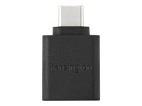 Kensington CA1010 - USB adapter - 24 pin USB-C (han) til USB Type A (hun) - 5 V - 3 A - halogenfri, formet - sort K33477WW