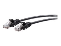 C2G 12ft (3.6m) Cat6a Snagless Unshielded (UTP) Slim Ethernet Network Patch Cable - Black - Patchkabel - RJ-45 (han) til RJ-45 (han) - 3.6 m - 4.8 mm - UTP - CAT 6a - knastfri, formet - sort C2G30149